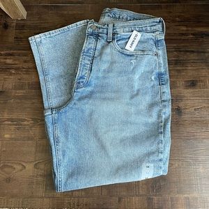 Ski-hi extra high rise straight jeans